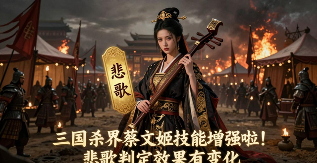 三国杀蔡文姬的技能_三国杀界蔡文姬原画_界蔡文姬技能解析