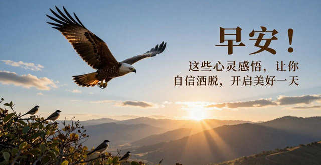 活出精彩_自信洒脱_早安心灵鸡汤经典语录