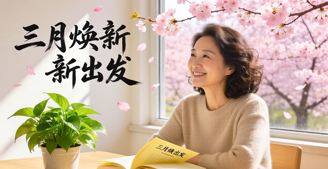 三月焕新感觉_中年生活感悟_反心灵鸡汤图片