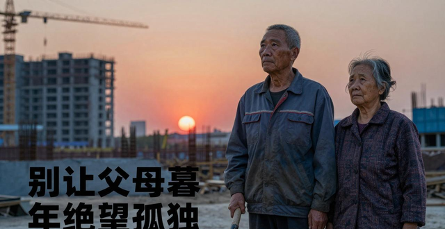 有关亲情的心灵鸡汤_亲情算计_父母工地劳作
