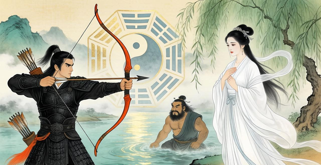 洛河岸边自然风光_洛神宓妃传说故事_三国红颜传之洛水宓妃