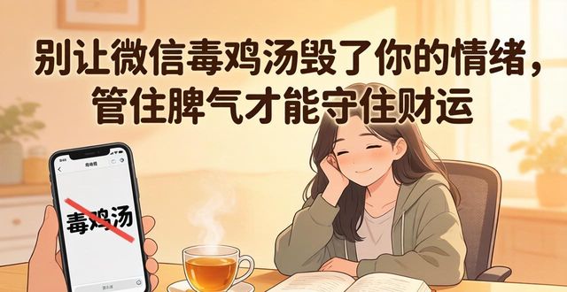 成年人情绪管理_管住脾气守机会_微信心灵鸡汤害人不浅