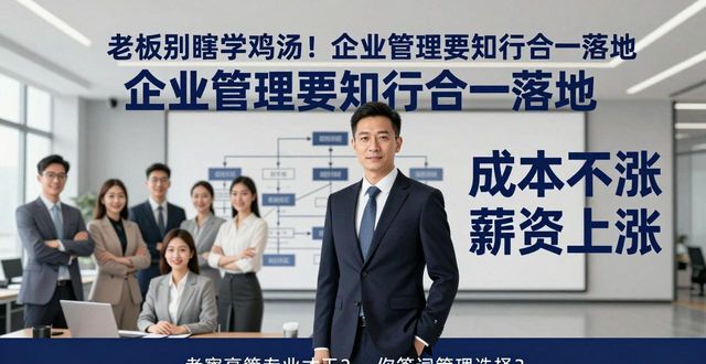 企业管理心灵鸡汤_企业管理知行合一_企业管理实践总结