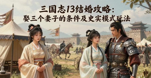 史实模式娶历史美女玩法_骑马与砍杀无双三国怎么结婚_三国志13结婚系统攻略