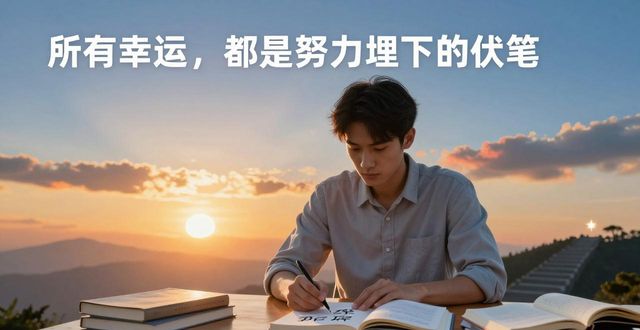 努力终有回报_人生逆袭_越努力越幸运心灵鸡汤
