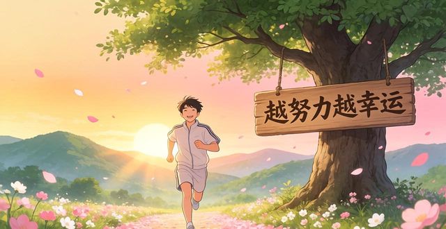 成长逻辑_职场进阶_越努力越幸运心灵鸡汤