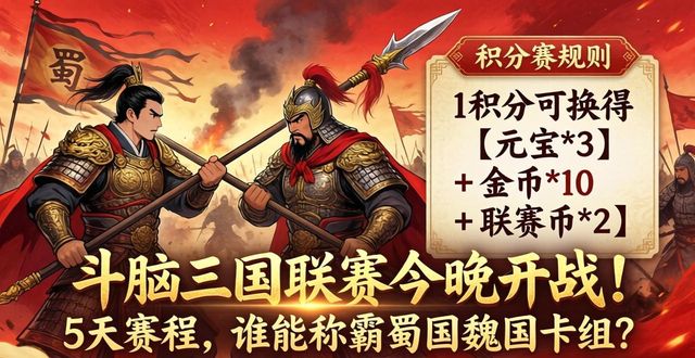 斗脑三国礼包_斗脑三国联赛2024_斗脑三国新一届联赛时间