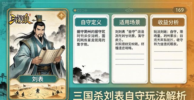 三国杀刘表变体设计_三国杀刘表自守能一直用吗_三国杀马忠变体设计